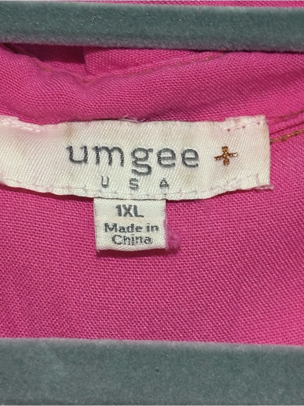 Umgee Hot Pink Women's Distressed Tunic - Picture 4 of 6
